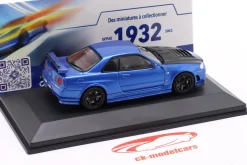 Nissan Skyline GT-R (BNR34) Nismo Parts Baujahr 2005 blau metallic 1:43 Solido