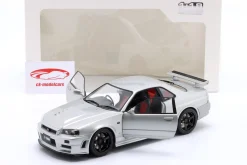 Nissan Skyline GT-R (BNR34) Z-Tune Baujahr 1999 silber 1:18 Solido