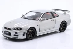 Nissan Skyline GT-R (BNR34) Z-Tune Baujahr 1999 silber 1:18 Solido