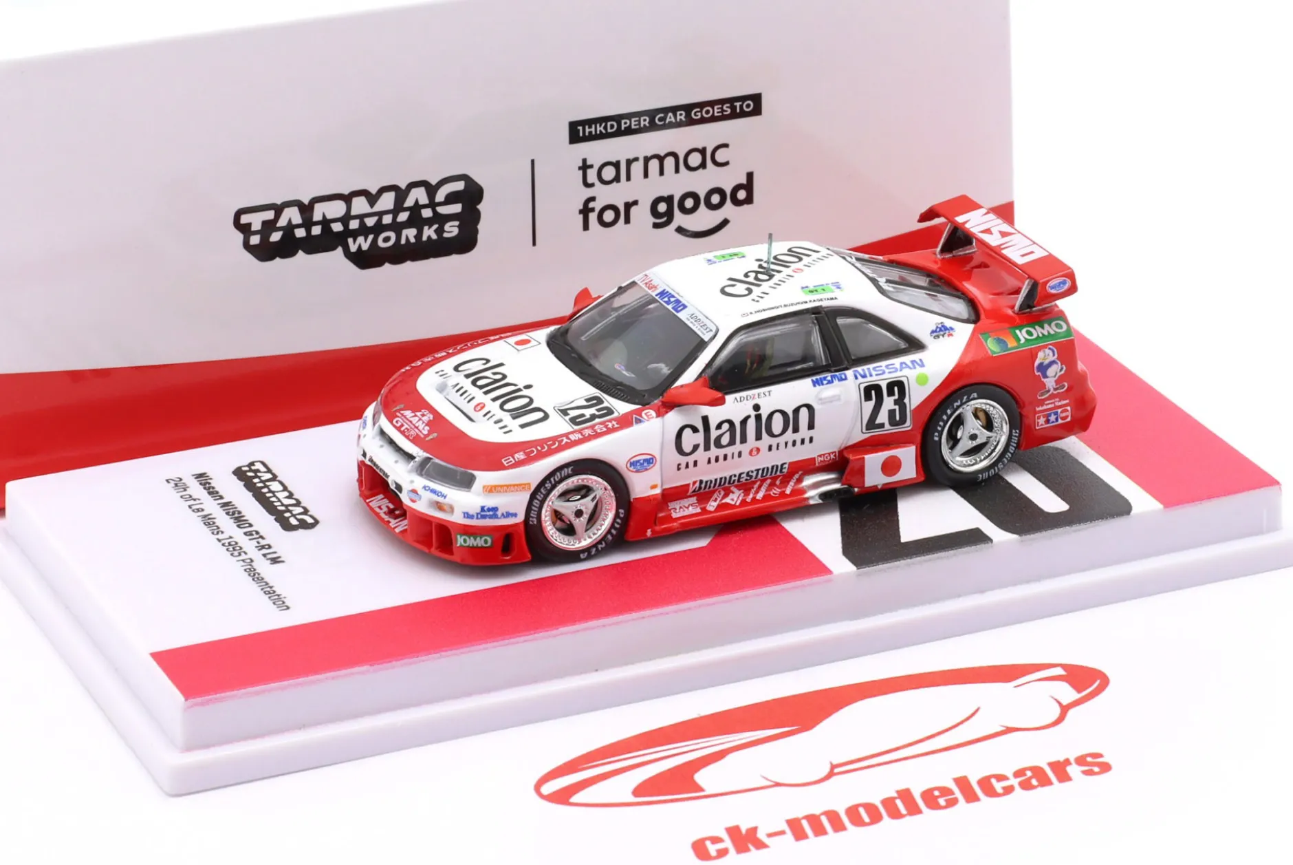 Nissan Skyline GT-R LM #23 Presentation 24h LeMans 1995 NISMO 1:64 Tarmac Works