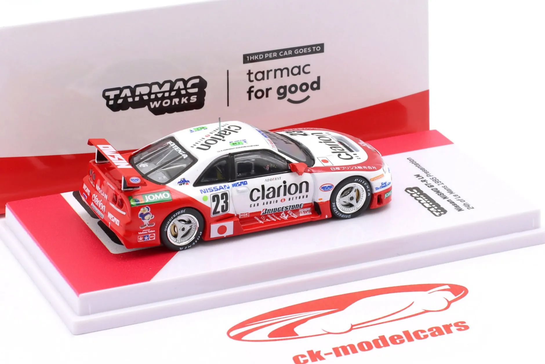 Nissan Skyline GT-R LM #23 Presentation 24h LeMans 1995 NISMO 1:64 Tarmac Works