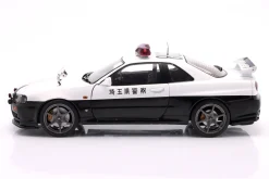 Nissan Skyline GT-R Polizei Japan Baujahr 1999 weiß 1:18 Solido