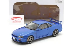 Nissan Skyline GT-R (R34) Baujahr 1999 bayside blau 1:18 Solido