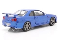Nissan Skyline GT-R (R34) Baujahr 1999 bayside blau 1:18 Solido