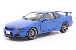 Nissan Skyline GT-R (R34) Baujahr 1999 bayside blau 1:18 Solido