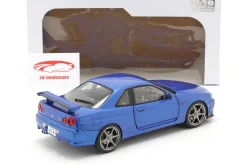 Nissan Skyline GT-R (R34) Baujahr 1999 bayside blau 1:18 Solido