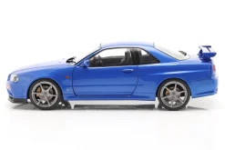 Nissan Skyline GT-R (R34) Baujahr 1999 bayside blau 1:18 Solido