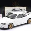 Nissan Skyline GT-R (R34) V-Spec II BBS-Felgen 2001 weiß 1:12 KK-Scale