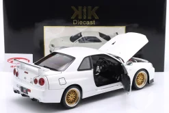Nissan Skyline GT-R (R34) V-Spec II BBS-Felgen 2001 weiß 1:12 KK-Scale