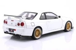 Nissan Skyline GT-R (R34) V-Spec II BBS-Felgen 2001 weiß 1:12 KK-Scale
