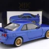Nissan Skyline GT-R (R34) V-Spec II BBS-Felgen 2001 blau metallic 1:12 KK-Scale
