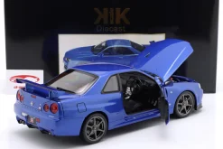 Nissan Skyline GT-R (R34) V-Spec II OEM-Felgen 2001 blau metallic 1:12 KK-Scale