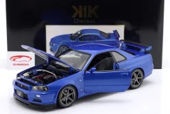 Nissan Skyline GT-R (R34) V-Spec II OEM-Felgen 2001 blau metallic 1:12 KK-Scale