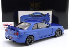 Nissan Skyline GT-R (R34) V-Spec II OEM-Felgen 2001 blau metallic 1:12 KK-Scale