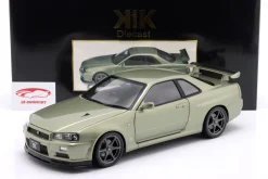 Nissan Skyline GT-R (R34) V-Spec Nür OEM-Felgen 2001 hellgrün metallic 1:12 KK-Scale