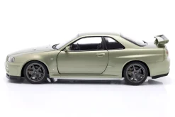 Nissan Skyline GT-R (R34) V-Spec Nür OEM-Felgen 2001 hellgrün metallic 1:12 KK-Scale