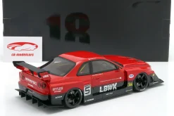 Nissan Skyline R34 GT-R LBWK Super Silhouette 2020 rot / schwarz 1:18 GT-Spirit
