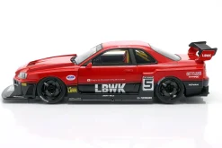 Nissan Skyline R34 GT-R LBWK Super Silhouette 2020 rot / schwarz 1:18 GT-Spirit