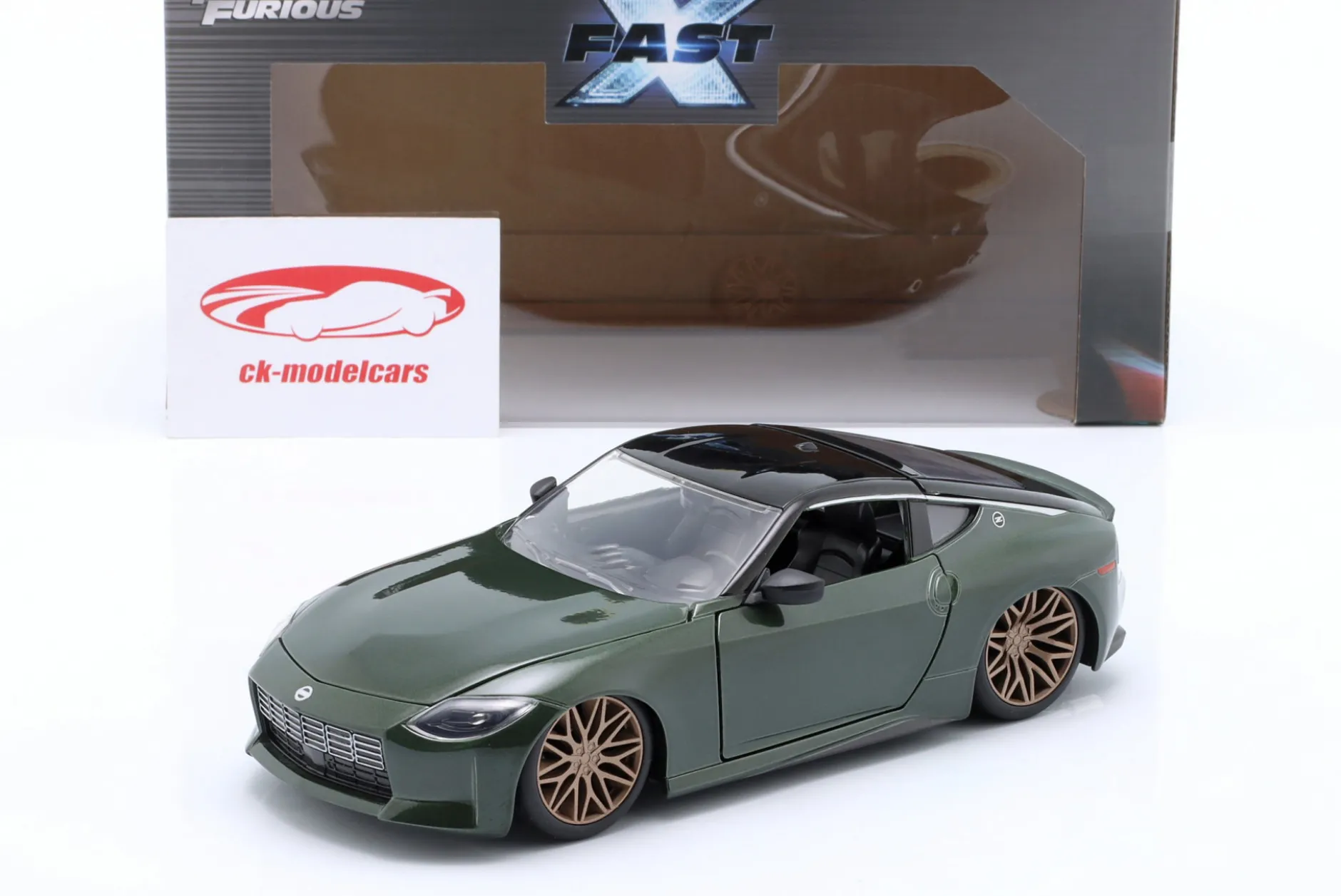 Nissan Z 2023 Fast X (Fast & Furious 10) dunkelgrün metallic 1:24 Jada Toys
