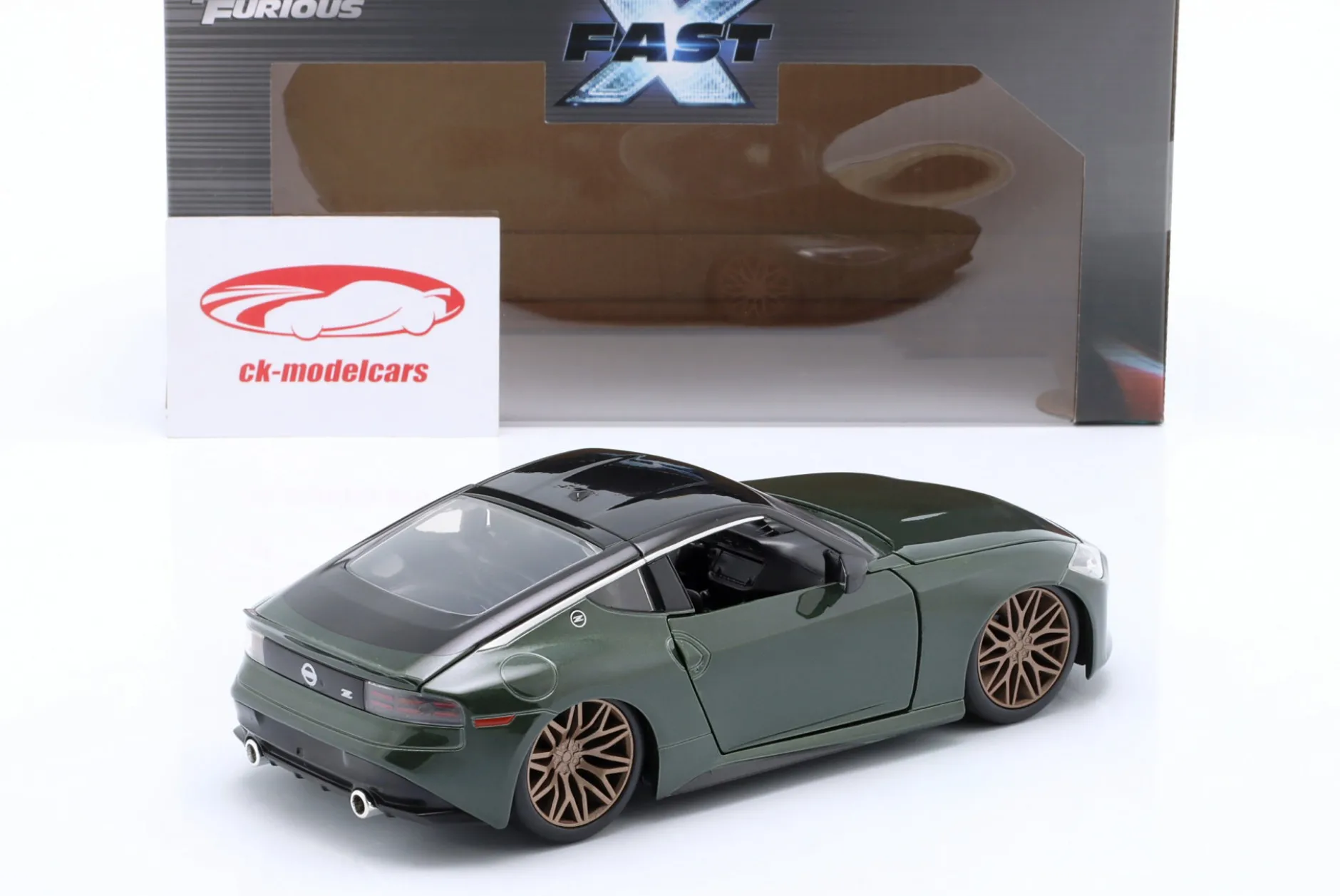 Nissan Z 2023 Fast X (Fast & Furious 10) dunkelgrün metallic 1:24 Jada Toys