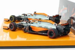 Norris #4 & Ricciardo #3 2-Car Set McLaren Monaco GP Formel 1 2021 1:43 Minichamps