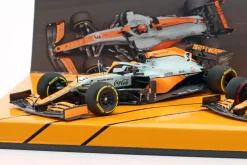 Norris #4 & Ricciardo #3 2-Car Set McLaren Monaco GP Formel 1 2021 1:43 Minichamps