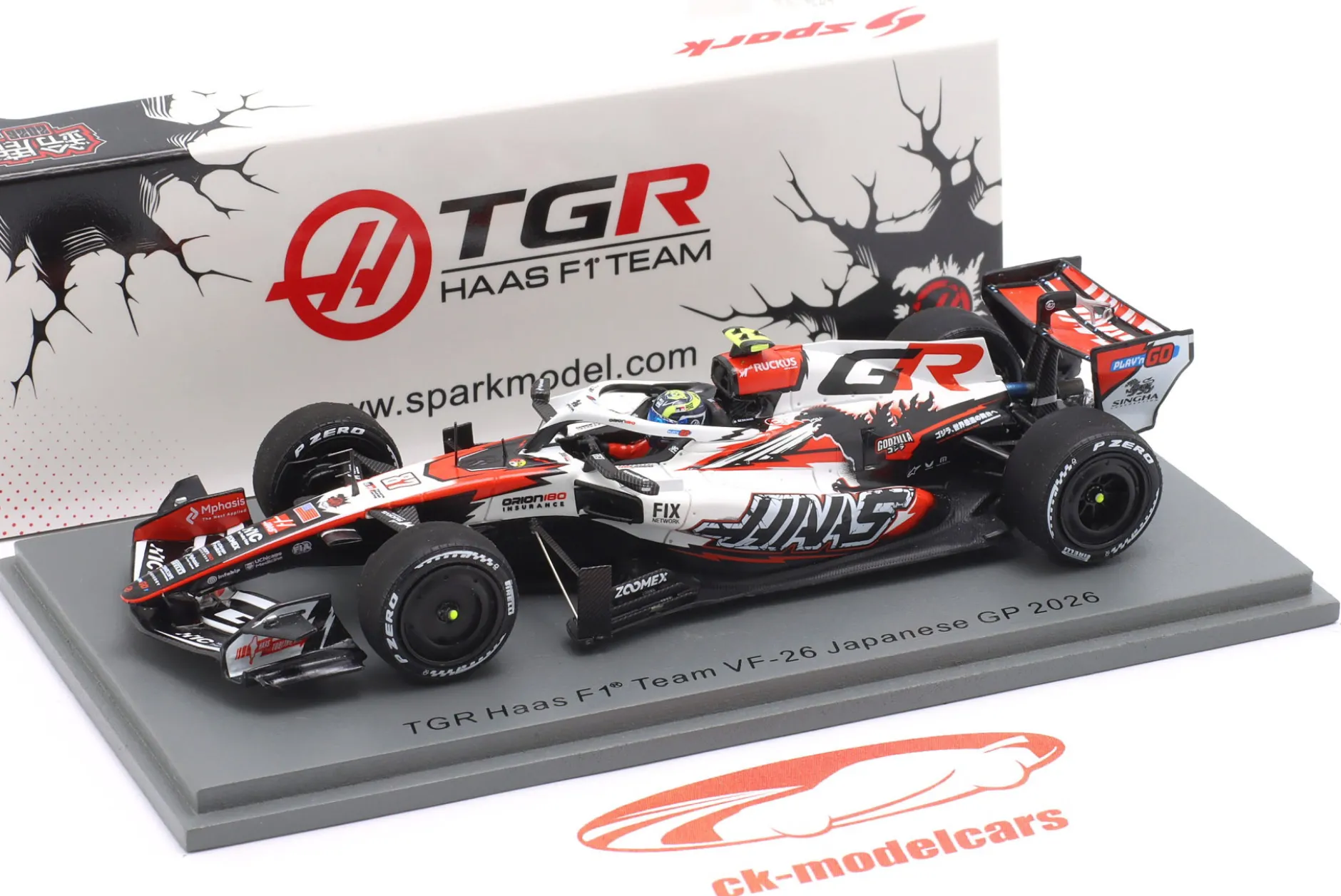 Oliver Bearman Haas VF-26 #87 Japan GP Formel 1 2026 1:43 Spark