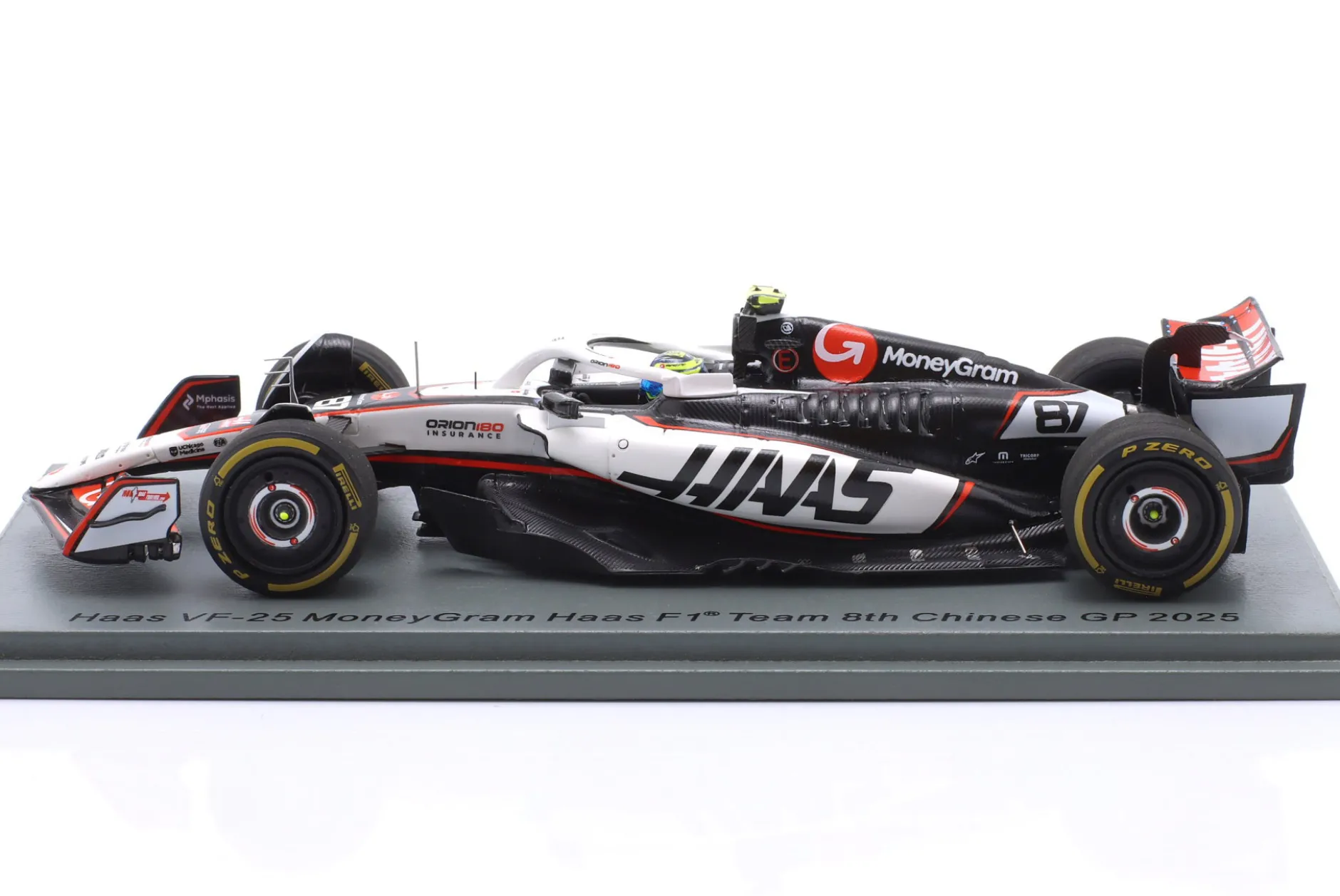 Oliver Bearman Haas VF-25 #87 8th China GP Formel 1 2025 1:43 Spark