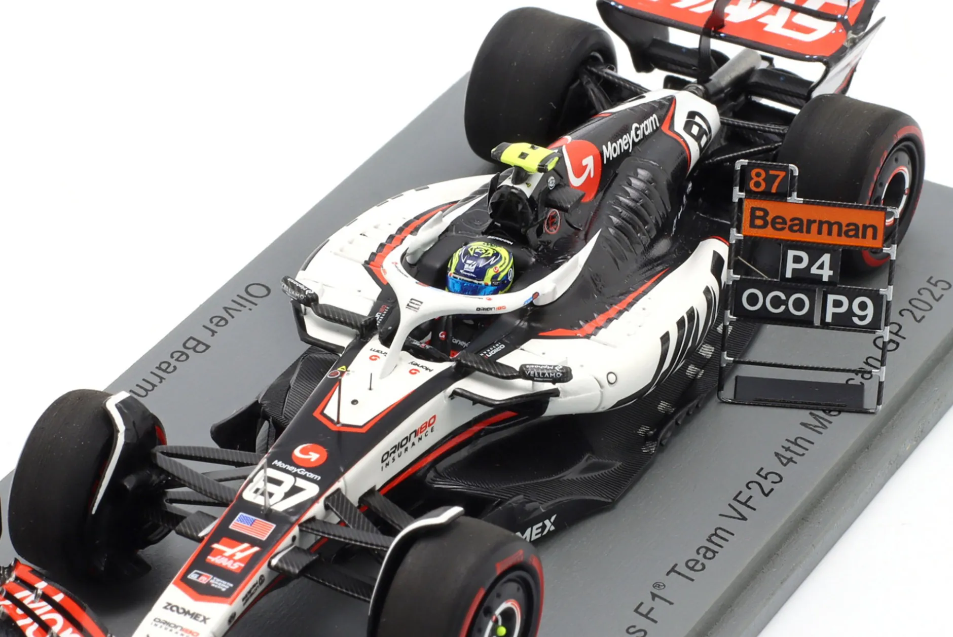 Oliver Bearman Haas VF-25 #87 4th Mexiko GP Formel 1 2025 1:43 Spark