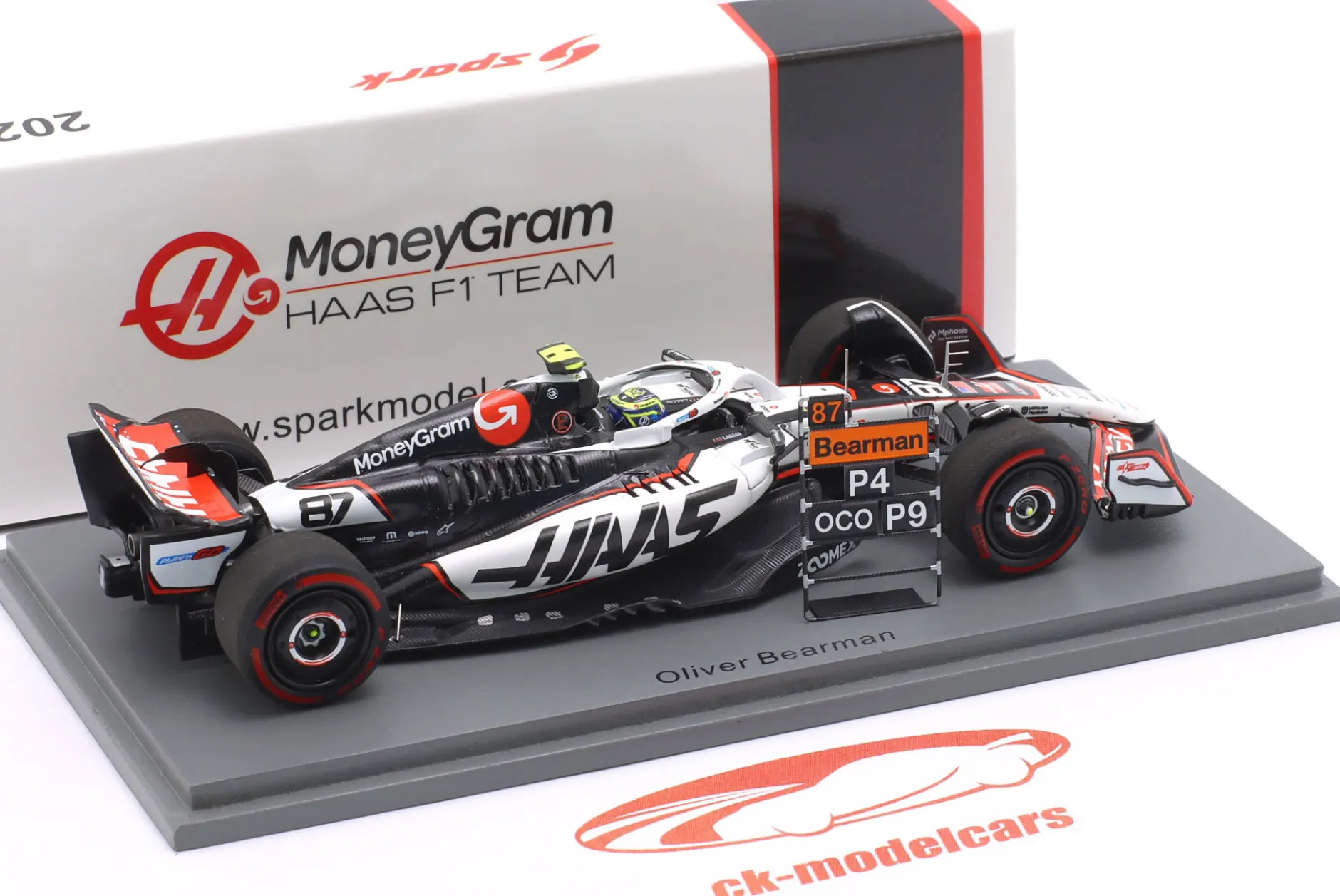 Oliver Bearman Haas VF-25 #87 4th Mexiko GP Formel 1 2025 1:43 Spark