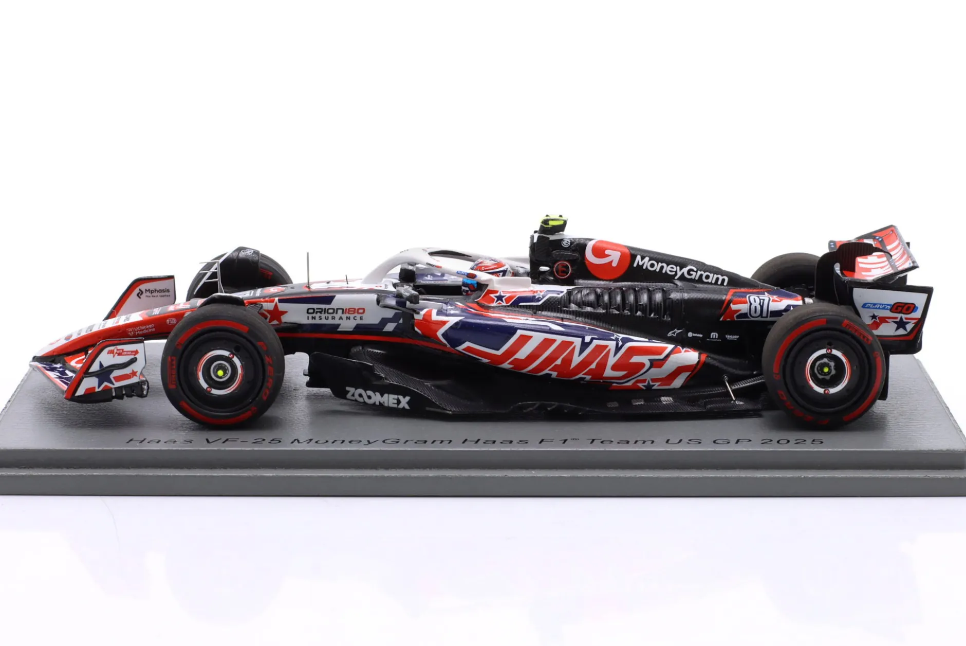 Oliver Bearman Haas VF-25 #87 USA GP Formel 1 2025 1:43 Spark