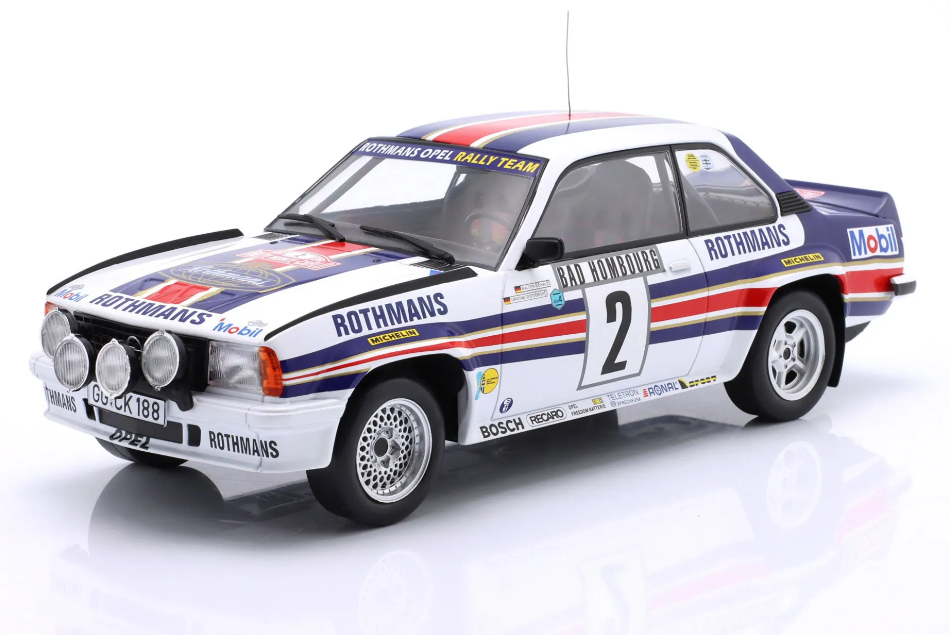 Opel Ascona 400 Night Version #2 Winner Rallye Monte Carlo 1982 Röhrl, Geistdörfer 1:18 WERK83