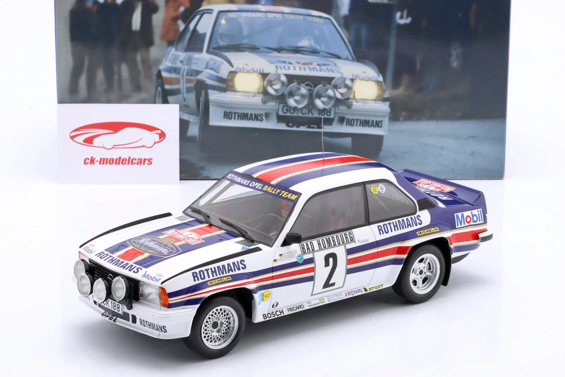 Opel Ascona 400 Night Version #2 Winner Rallye Monte Carlo 1982 Röhrl, Geistdörfer 1:18 WERK83