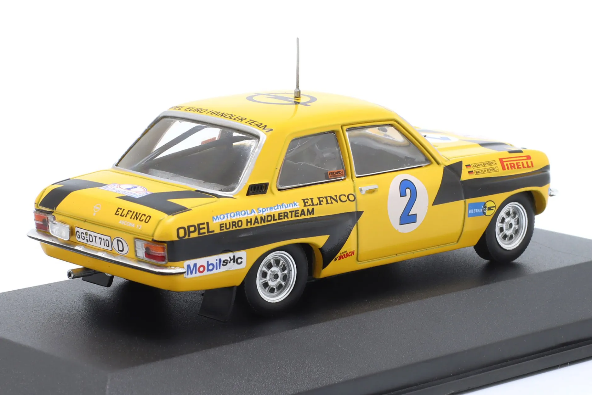 Opel Ascona 1.9 SR #2 Sieger Rallye Akropolis 1975 Röhrl, Berger 1:43 CMR