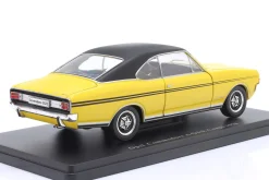 Opel Commodore A GS/E Coupe Baujahr 1970 gelb / schwarz 1:24 Hachette