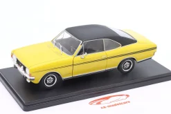 Opel Commodore A GS/E Coupe Baujahr 1970 gelb / schwarz 1:24 Hachette