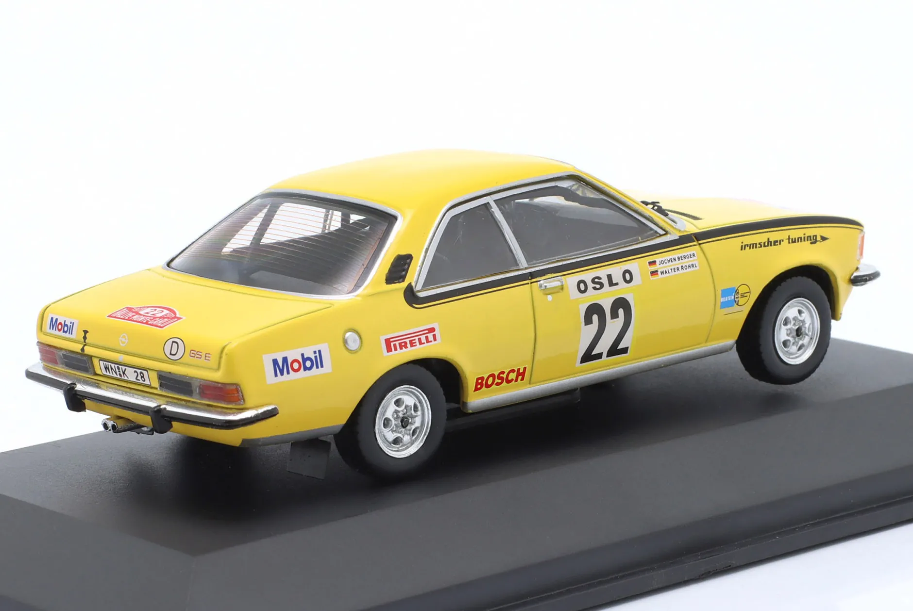 Opel Commodore B GS/E #22 Rallye Monte Carlo 1973 Röhrl, Berger 1:43 CMR