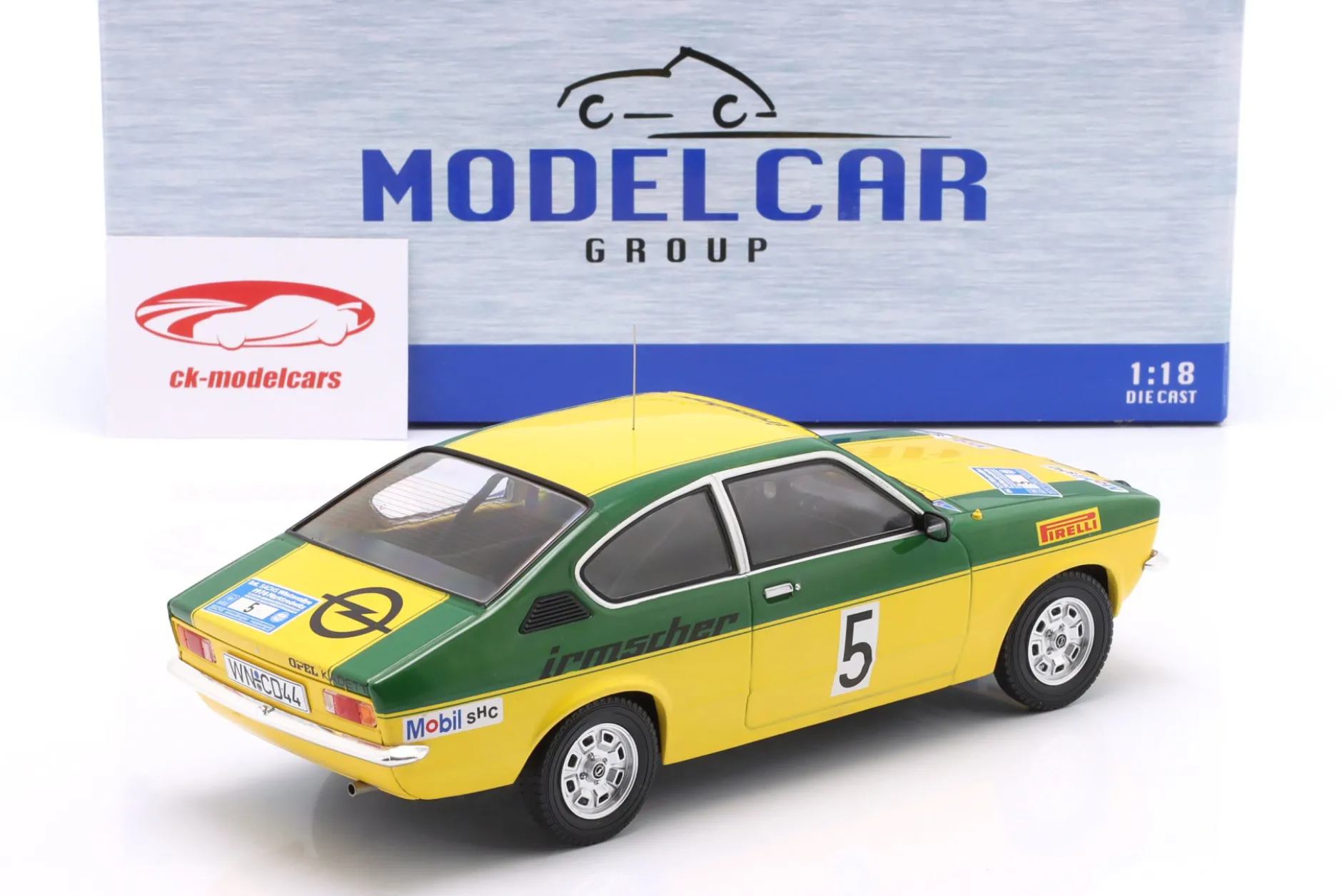 Opel Kadett C GT/E #5 2nd Sachs Winter Rallye 1976 Smolej, Geistdörfer 1:18 ModelCar Group