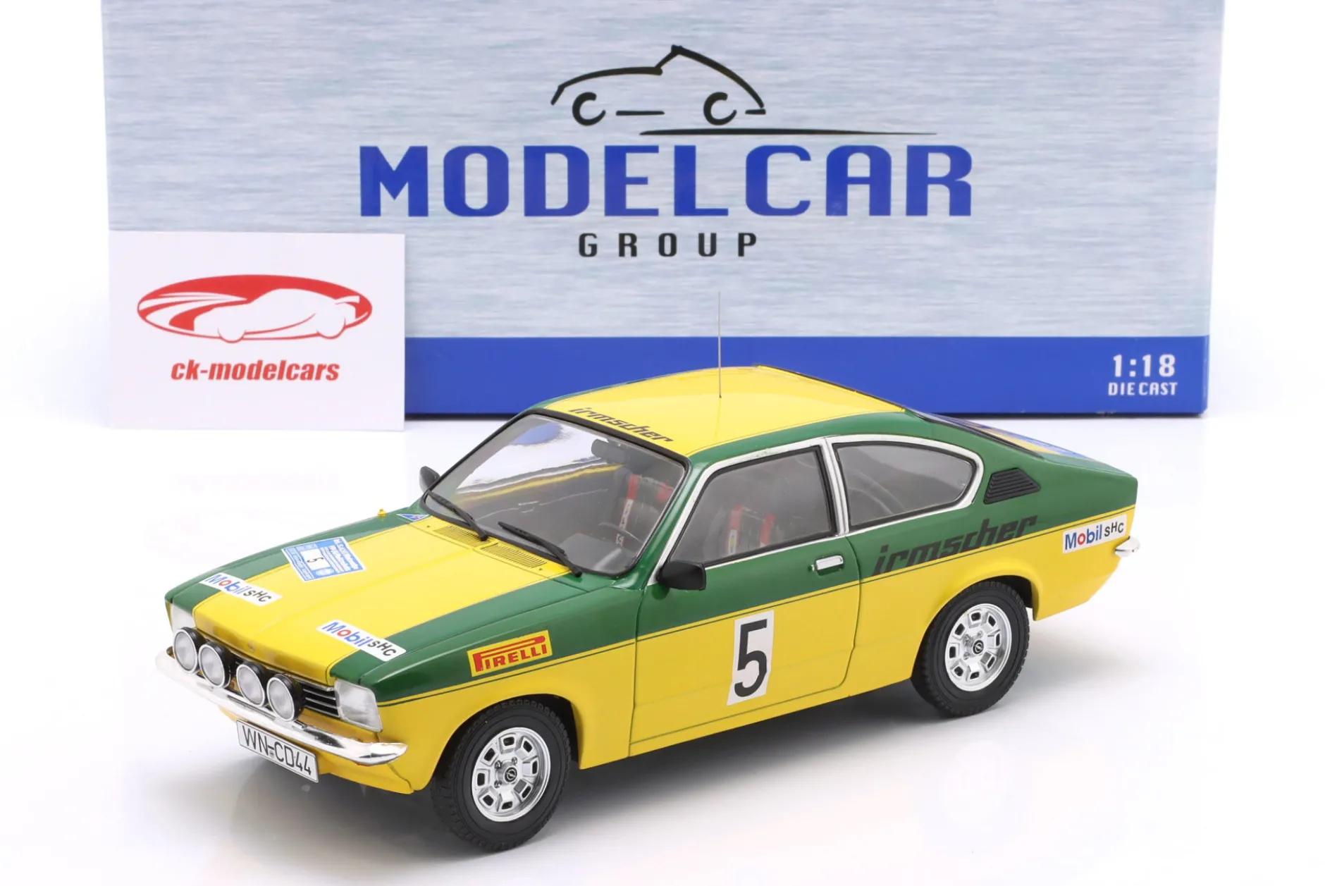 Opel Kadett C GT/E #5 2nd Sachs Winter Rallye 1976 Smolej, Geistdörfer 1:18 ModelCar Group
