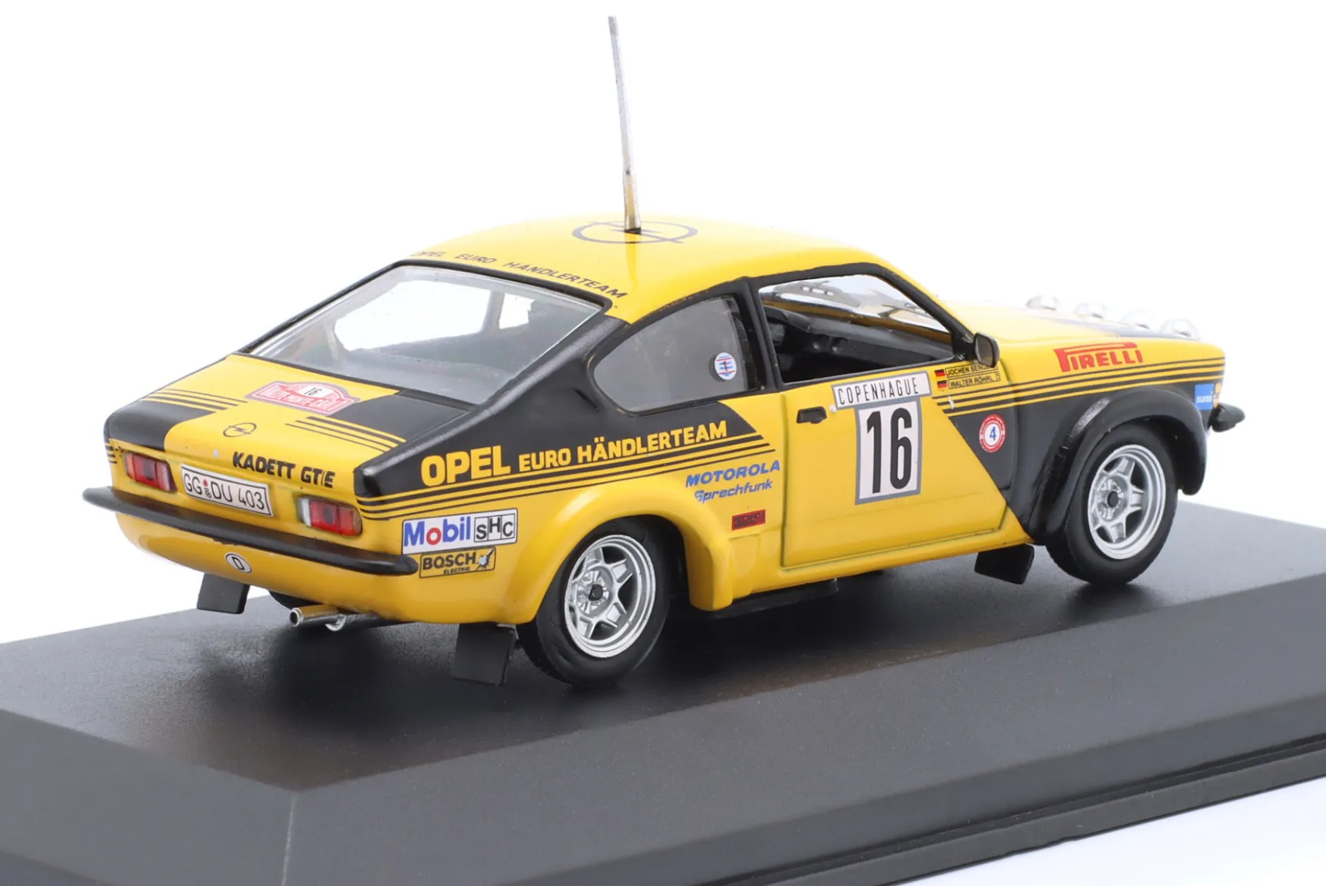 Opel Kadett GT/E #16 4th Rallye Monte Carlo 1976 Röhrl, Berger 1:43 CMR