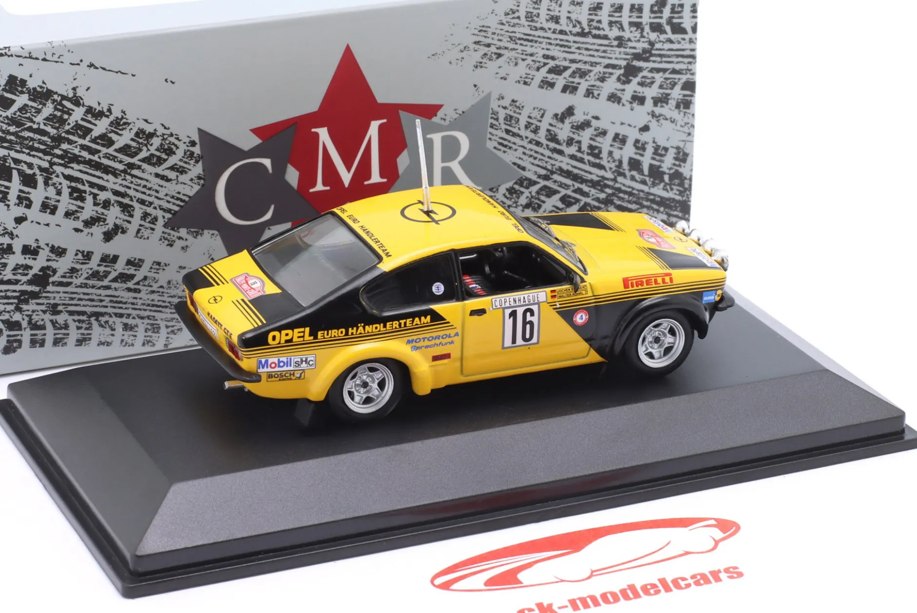 Opel Kadett GT/E #16 4th Rallye Monte Carlo 1976 Röhrl, Berger 1:43 CMR