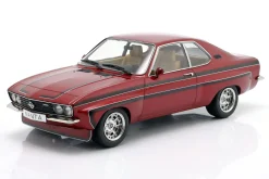 Opel Manta A Irmscher Baujahr 1974 dunkelrot metallic / schwarz 1:18 ModelCarGroup