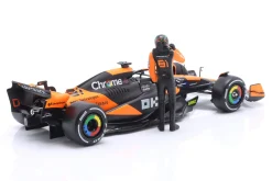 O. Piastri McLaren MCL38 #81 Miami GP Formel 1 2024 mit Figur 1:24 Bburago