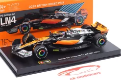 Oscar Piastri McLaren MCL60 #81 British GP Formel 1 2023 1:43 Bburago