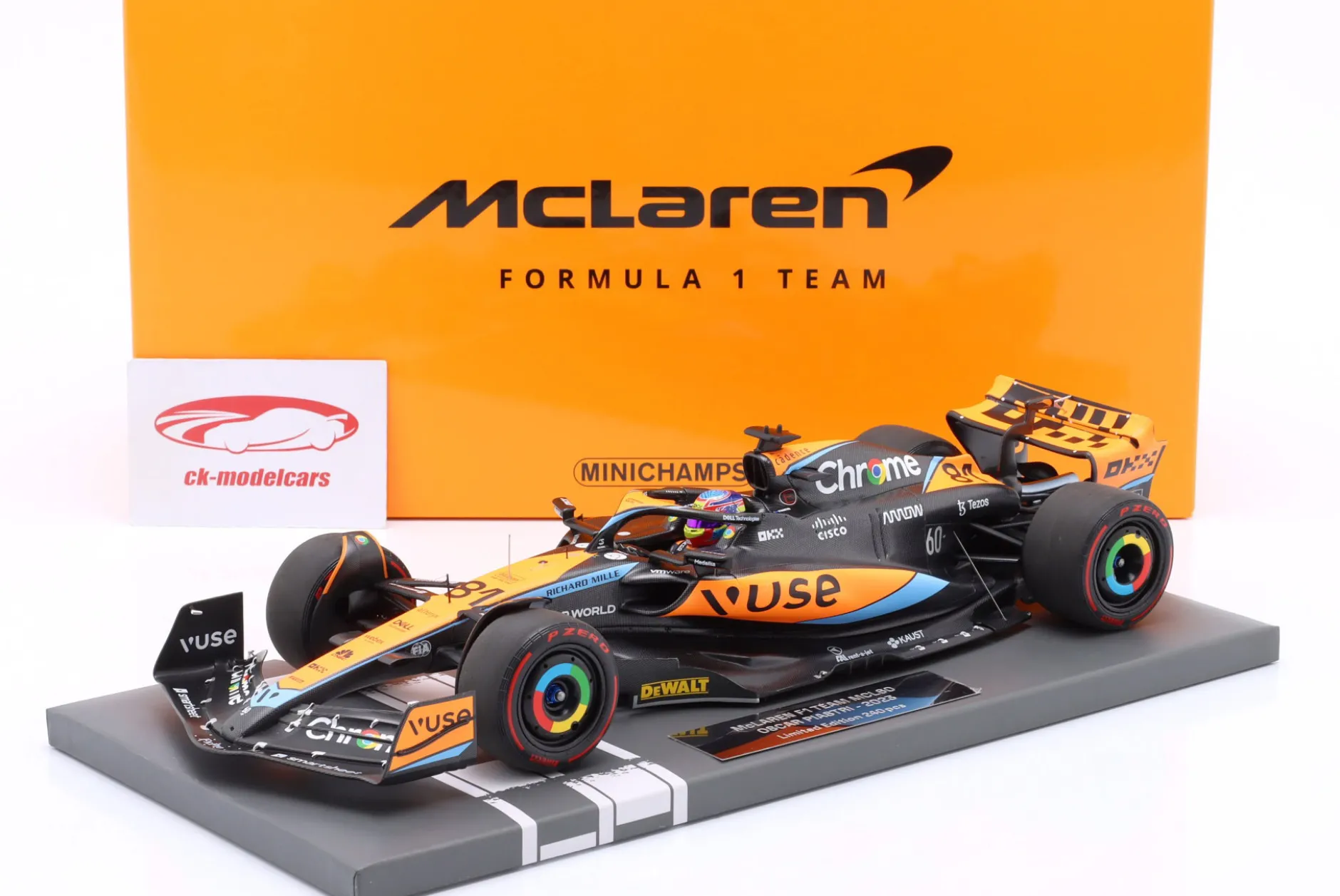 Oscar Piastri McLaren MCL60 #81 Formel 1 2023 1:18 Minichamps