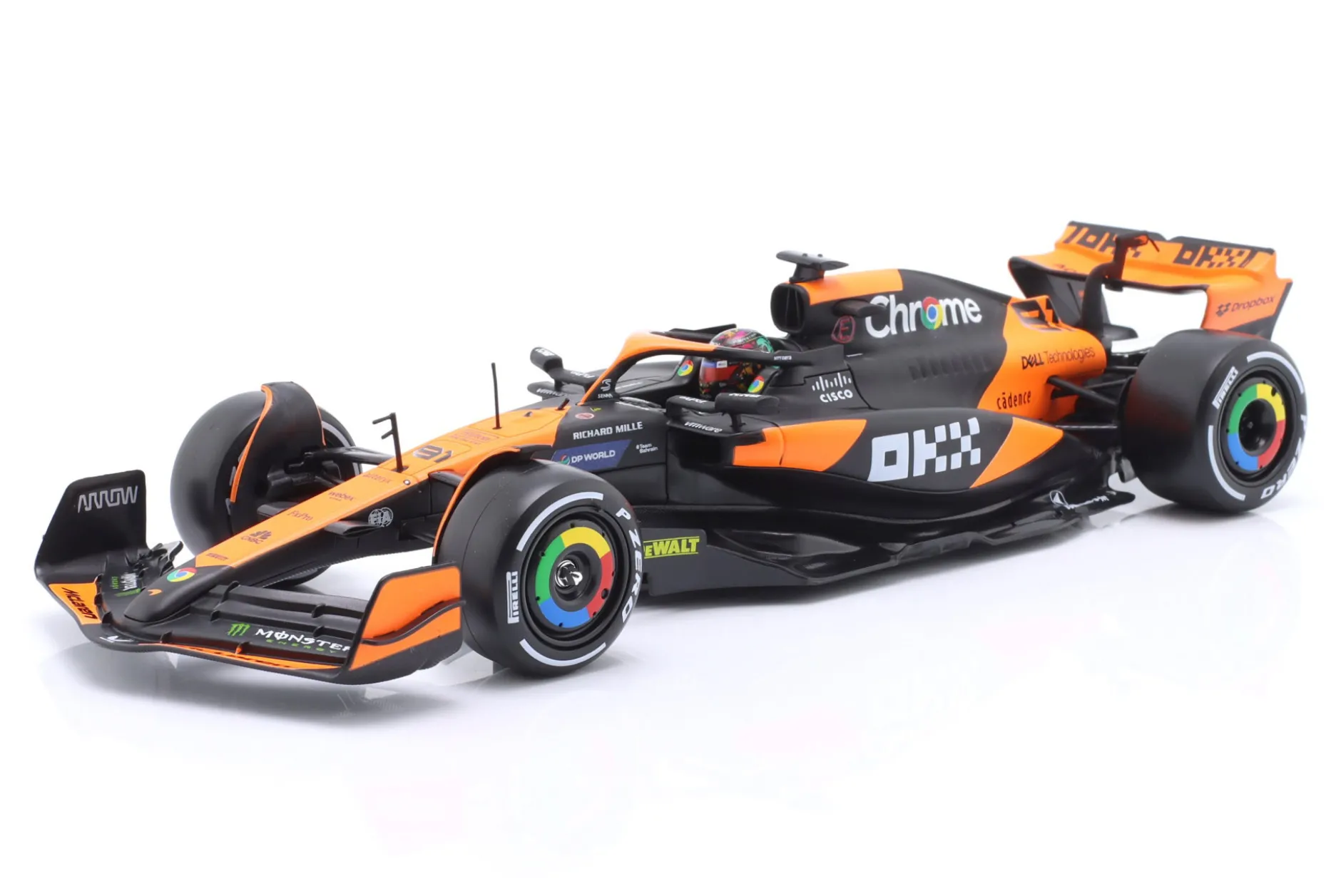 Oscar Piastri McLaren MCL38 #81 Miami GP Formel 1 2024 1:24 Bburago