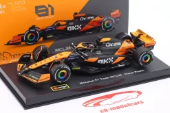 Oscar Piastri McLaren MCL38 #81 Miami GP Formel 1 2024 1:43 Bburago