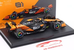 Oscar Piastri McLaren MCL38 #81 Miami GP Formel 1 2024 1:43 Bburago