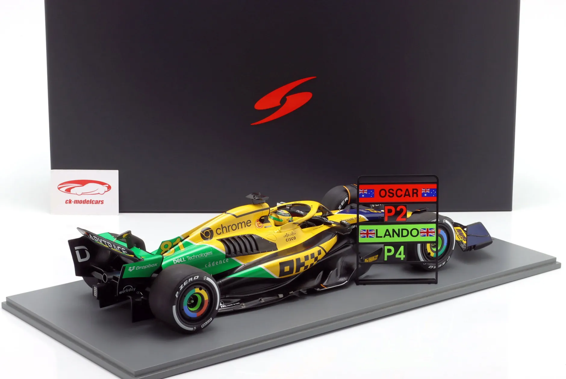 Oscar Piastri McLaren MCL38 #81 2nd Monaco GP Formel 1 2024 1:12 Spark