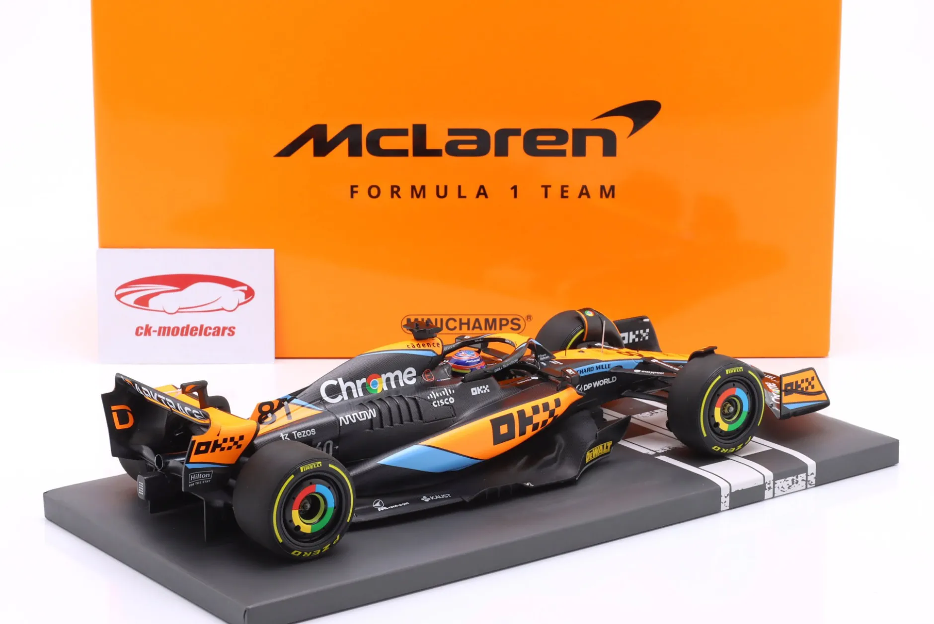 Oscar Piastri McLaren MCL60 #81 5th Ungarn GP Formel 1 2023 1:18 Minichamps